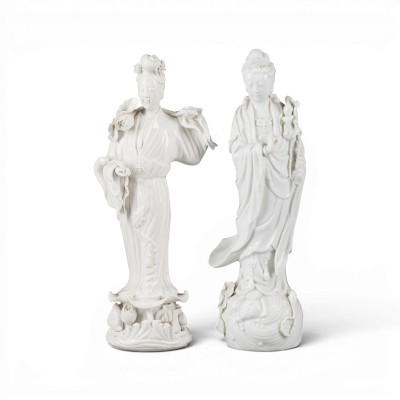 Picture ZWEI BLANC-DE-CHINE-FIGUREN