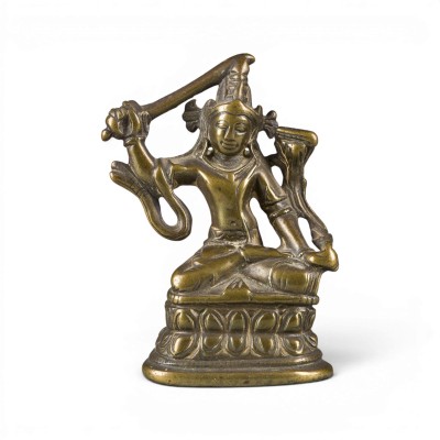 Auktion 159<br>EINE MINIATUR-BRONZEFIGUR DES MANJUSHRI
