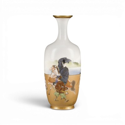 Auktion 159<br>EINE FEINE SATSUMA-VASE MIT FIGURALER DARSTELLUNG