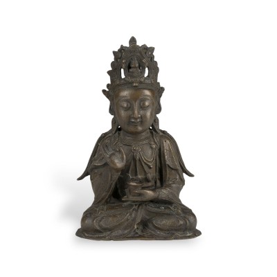 Auktion 159<br>EINE BRONZEFIGUR DER GUANYIN