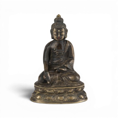 Auktion 159<br>EINE BRONZEFIGUR DES BUDDHA SHAKYAMUNI