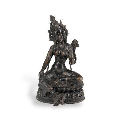 Auktion 159<br>EINE BRONZEFIGUR DER GRÜNEN TARA