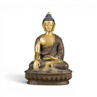 Auktion 159<br>EINE BRONZEFIGUR DES BUDDHA SHAKYAMUNI