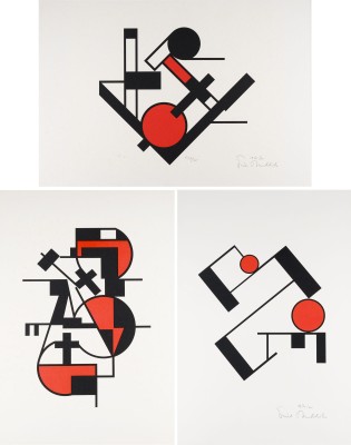 Auktion 158<br>SET VON DREI FARBSERIGRAFIEN (1921/1971)