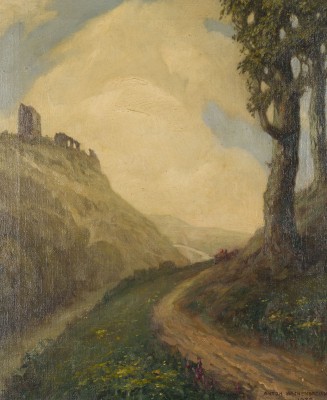 Picture LANDSCHAFT MIT BURGRUINE (1922)