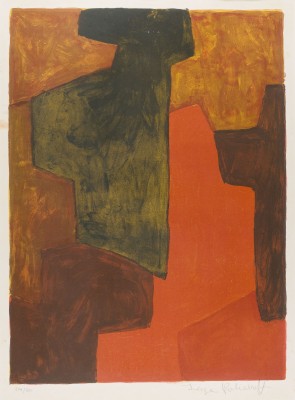 Bild 'COMPOSITION ORANGE ET VERTE' (1964)