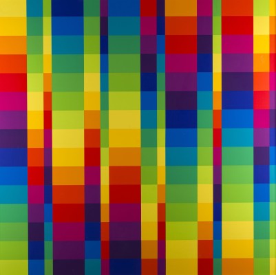 Bild '15 SYSTEMATISCHE FARBREIHEN MIT 5 GLEICHEN HORIZONTALEN RHYTHMEN, 1955-69' (1971/1972)