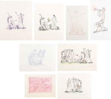 Auktion 158<br>SAMMLUNG VON ACHT GRAFIKEN MIT MYTHOLOGISCHEN THEMEN