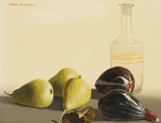 Auktion 158<br>'STILLEBEN MIT BIRNEN UND GLASFLASCHE'