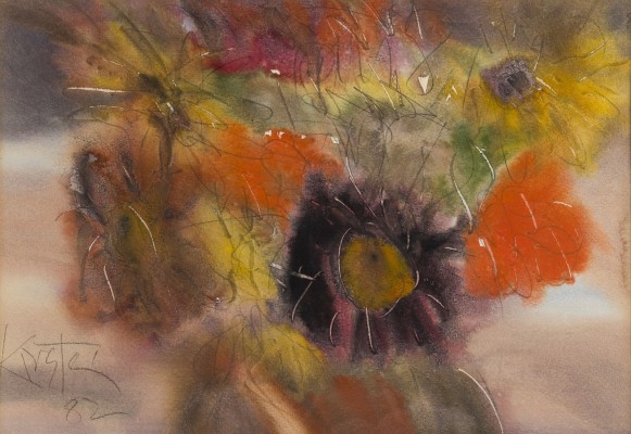 Bild ABSTRAKTE BLUMENKOMPOSITION (1982)