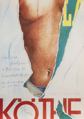 Picture SIGNIERTES AUSSTELLUNGSPLAKAT 'KÖTHE' GALERIE LIETZOW (1973)