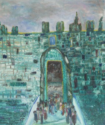 Bild 'TOR IN DER MAUER JERUSALEMS' (1982)
