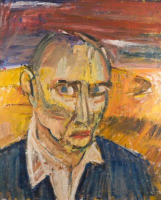 Bild MÄNNERPORTRAIT (LEHRER AN DER AKADEMIE DER SCHÖNEN KÜNSTE, BRERA) (1990)