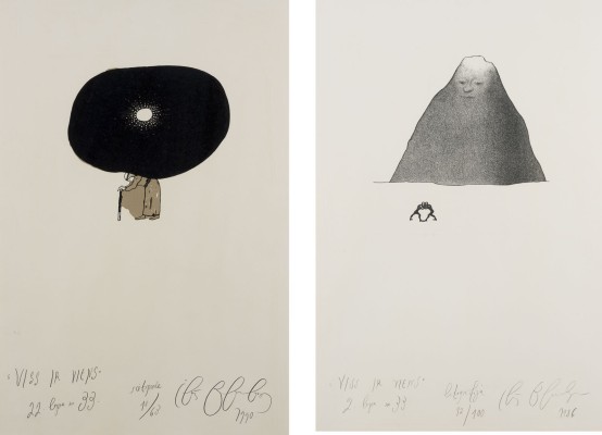 Auction 158<br>PAAR GRAFIKEN 'VISS IR VIENS' (1986/90)