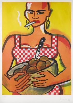 Bild FRAU MIT KARTOFFELN UND ZIGARETTE (1998)