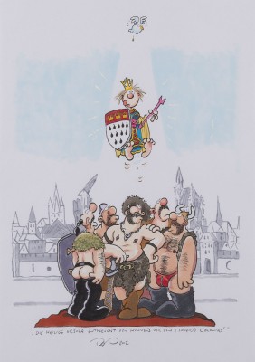 Picture 'DIE HEILIGE URSULA ENTFLEUCHT DEN HUNNEN VON DEN MAUERN COLONIAS' (2012)