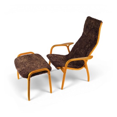Auktion 158<br>SESSEL 'LAMINO' MIT HOCKER
