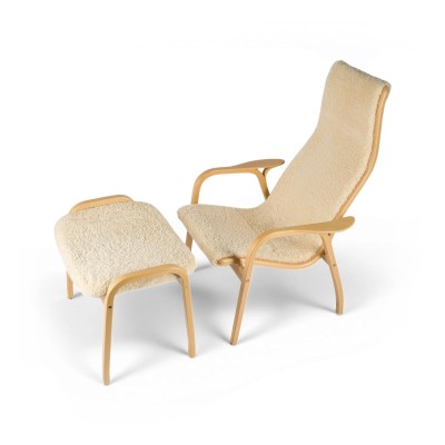 Auktion 158<br>SESSEL 'LAMINO' MIT HOCKER