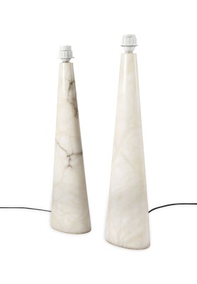 Bild PAAR GROSSE ALABASTER TISCHLAMPEN