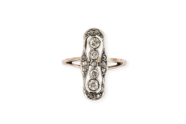 Bild LANGER ART DÉCO RING