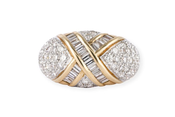 Picture GEKREUZTER DIAMANT RING