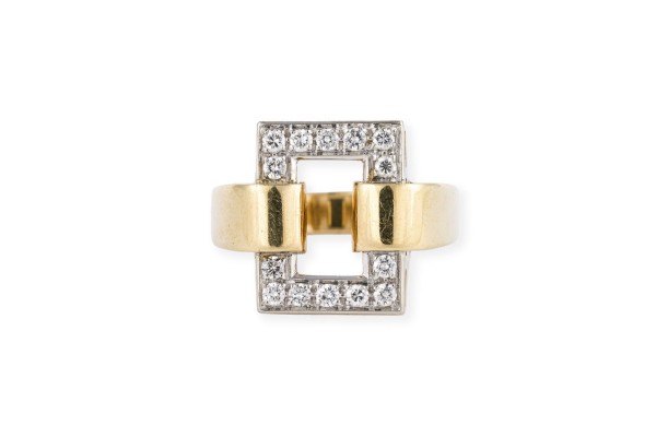 Picture RECHTECKIGER BRILLANT RING