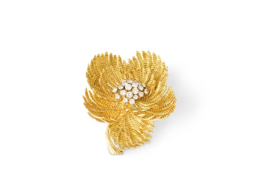Bild BLÜTEN DIAMANT BROSCHE