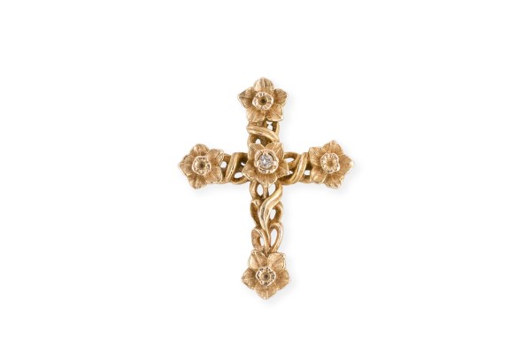 Picture FLORALER KREUZ ANHÄNGER