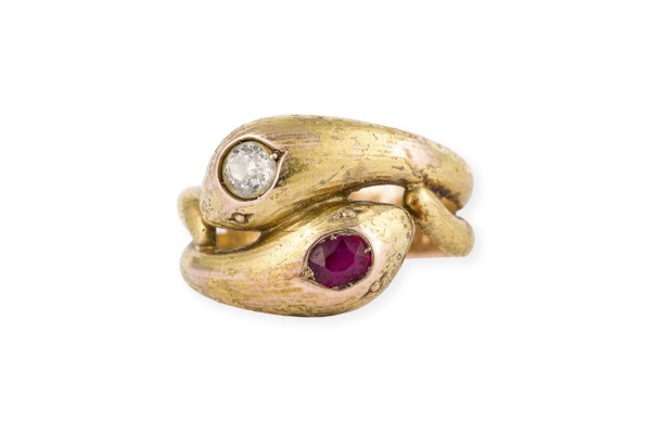 Bild RUBIN SCHLANGEN RING