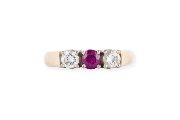 Bild RUBIN BRILLANT TRILOGIE RING