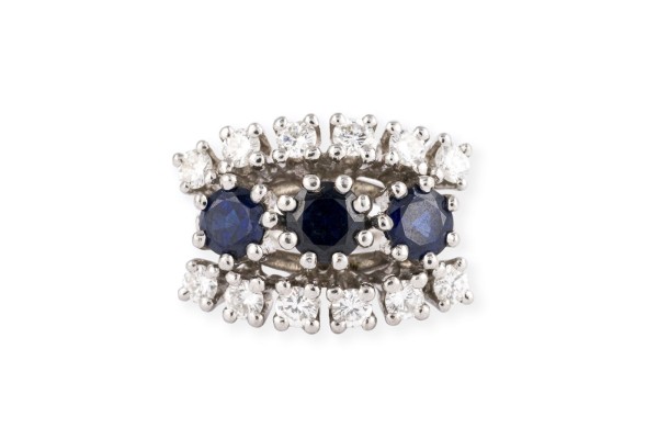 Bild GROßER SAPHIR BRILLANT RING