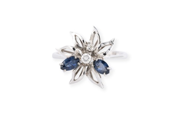 Picture SAPHIR BLÜTEN RING