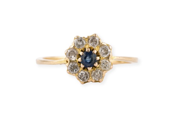 Picture ZARTER SAPHIR HALO RING