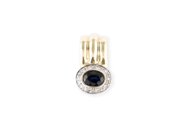 Picture SAPHIR DIAMANT ANHÄNGER