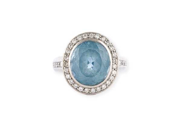 Bild GROßER AQUAMARIN RING