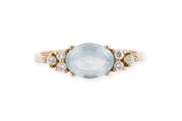 Picture AQUAMARIN BRILLANT RING