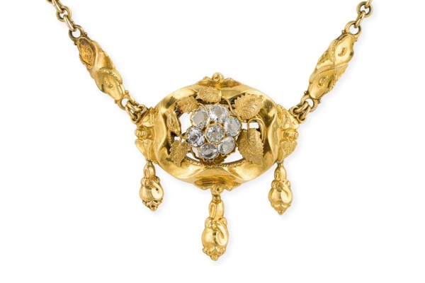 Bild ROMANTISCHES SCHAUMGOLD COLLIER 19. JH.