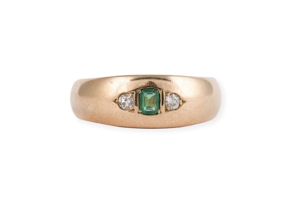 Bild SMARAGD DIAMANT BANDRING