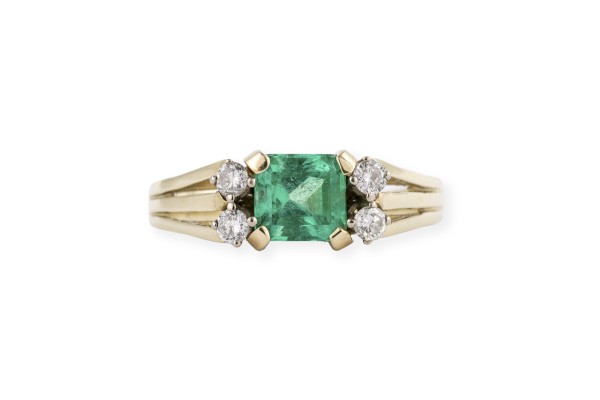 Picture SMARAGD BRILLANT RING