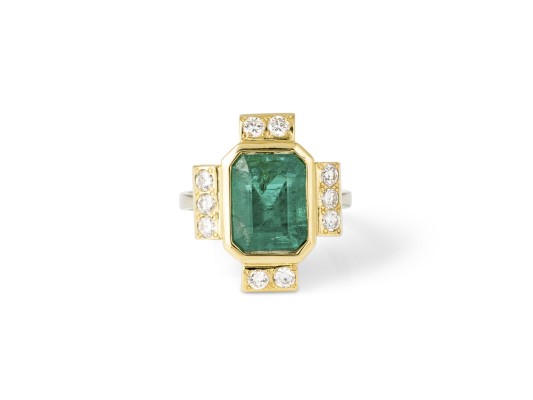 Picture SMARAGD BRILLANT RING
