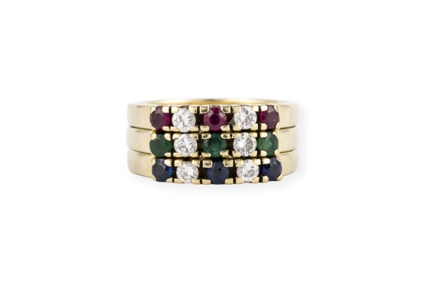Auktion 157<br>SET AUS DREI VORSTECK RINGE