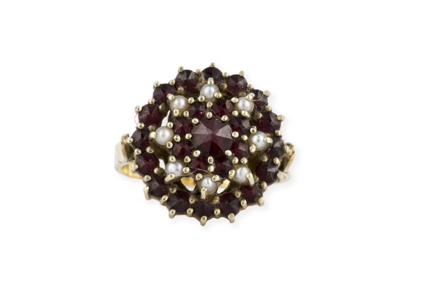 Bild GRANAT PERLEN RING