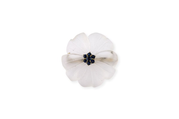 Bild KRISTALL BLUMEN BROSCHE