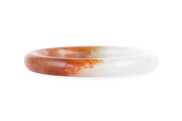 Bild BRAUN WEIßER NEPHRIT-JADE ARMREIF