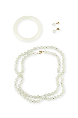 Bild 3-TEILIGES JADE SCHMUCK SET
