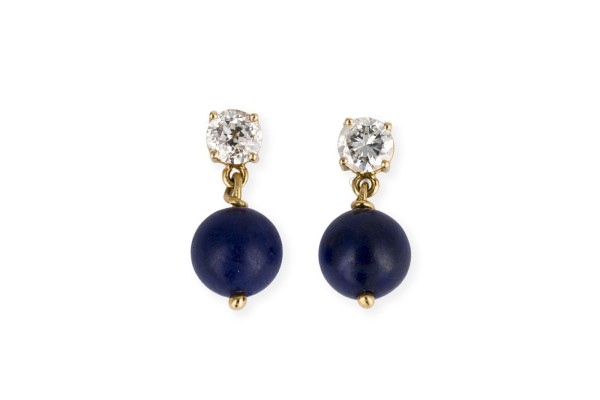 Bild LAPIS LAZULI BRILLANT OHRHÄNGER