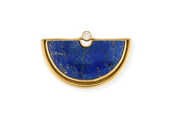 Bild HALBTORUS LAPIS LAZULI BROSCHE