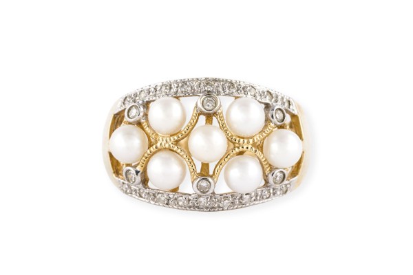 Picture PERLEN DIAMANT RING