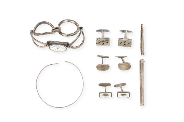 Bild 7-TEILIGES SILBER SCHMUCK KONVOLUT