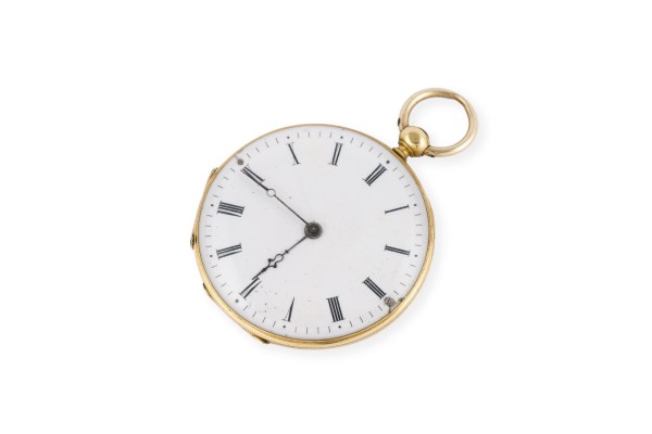 Auktion 157<br>EMAILLIERTE TASCHENUHR